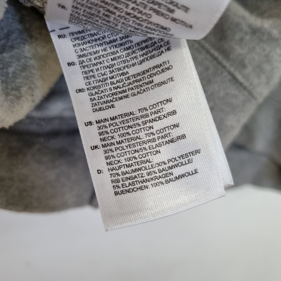 Adidas Originals grey zip through sweater sz large - Picture 8 of 8